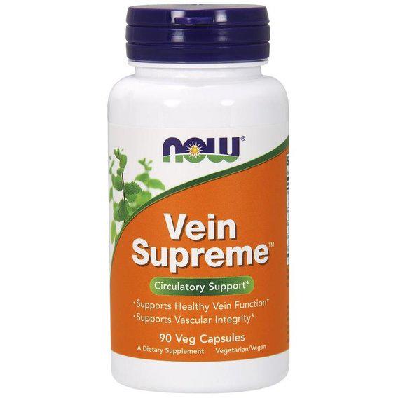 Комплекс для профілактики тиску та кровообігу NOW Foods Vein Supreme 90 Veg Caps