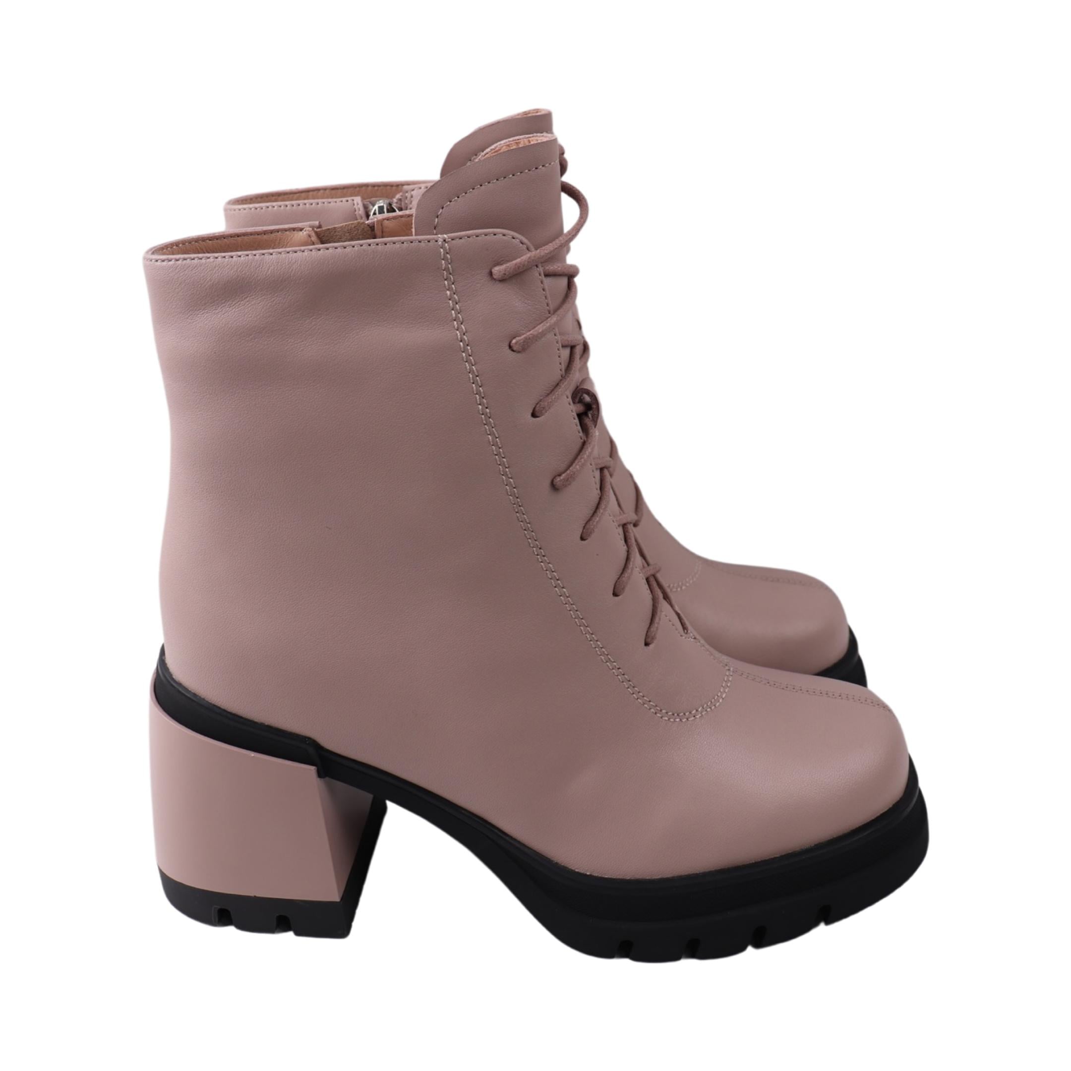 Ботинки женские Angelo Vani натуральная кожа р. 40 Пудровый (267-24ZH)