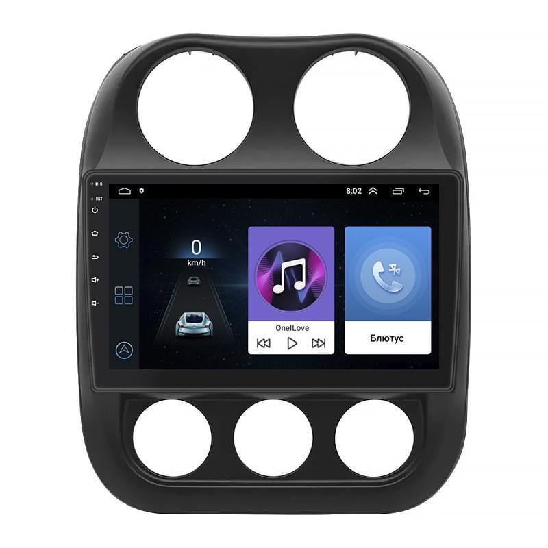 Автомагнитола штатная Lesko для Jeep Compass I рестайлинг 2 2013-2016 10" 1/16Gb Wi-Fi GPS Base MOB