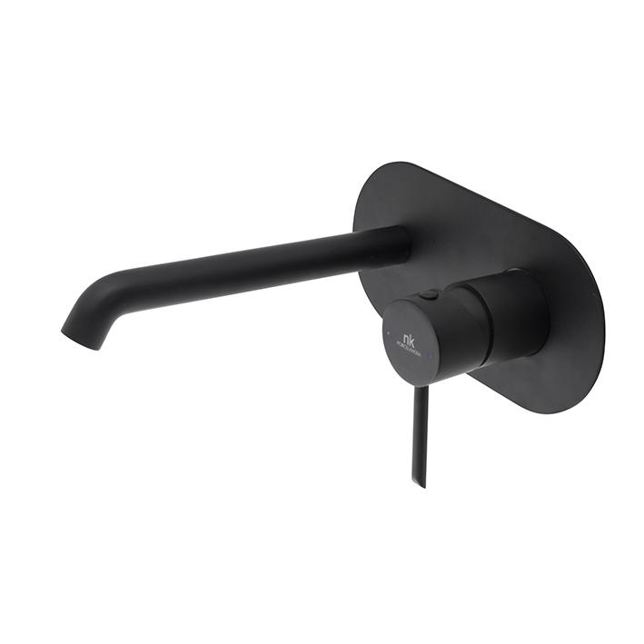 Внешняя часть смесителя NOKEN Round 100210549 настенный однорычажный Черный (142996)