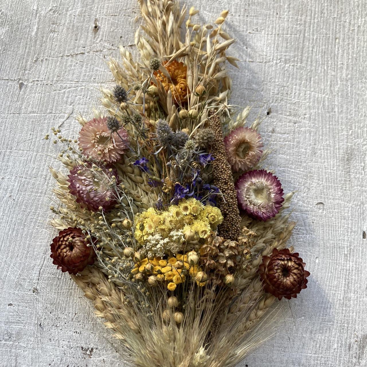 Оберег из сухоцветов полевых цветов и злаков 40 см (1696151439) - фото 3 Оберег из сухоцветов полевых цветов и злаков 40 см (1696151439) - фото 3