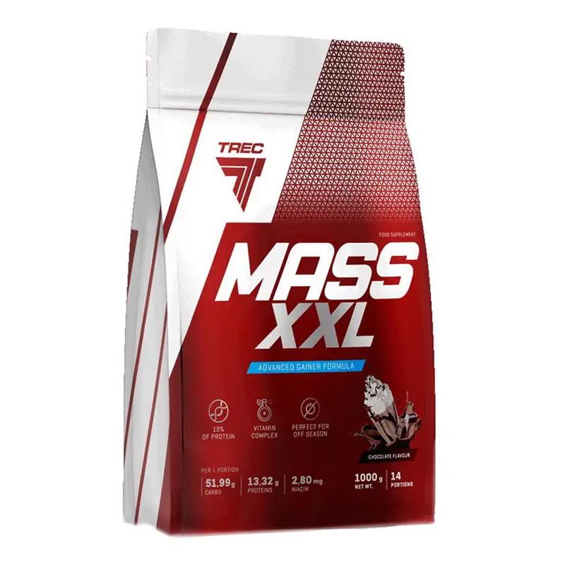 Гейнер высокоуглеводный Trec Nutrition MASS XXL Шоколад 1 кг (07034-02)