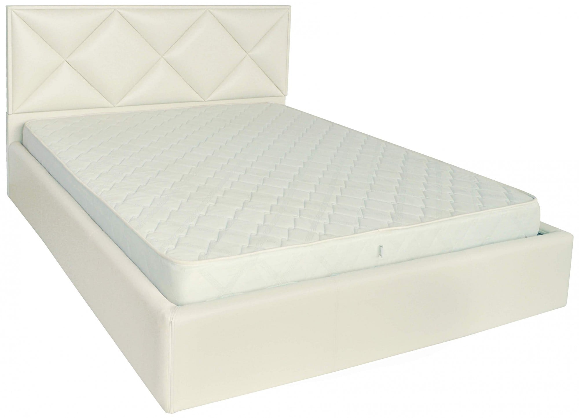 Кровать с подъемным механизмом двуспальная Leeds Comfort Флай 2200 A1 160х190 см Белый