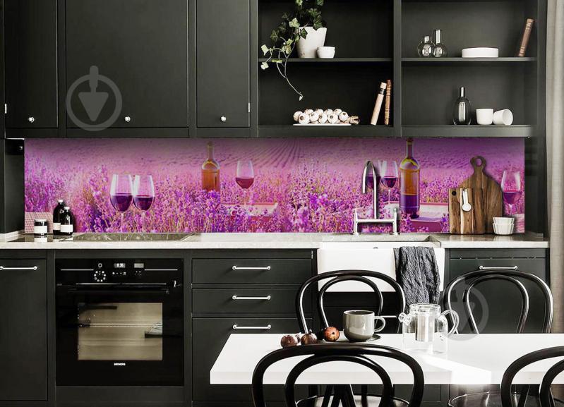 Наклейка виниловая кухонный фартук Zatarga "Лавандовое вино" 600х2500 мм - фото 4 Наклейка виниловая кухонный фартук Zatarga "Лавандовое вино" 600х2500 мм - фото 4