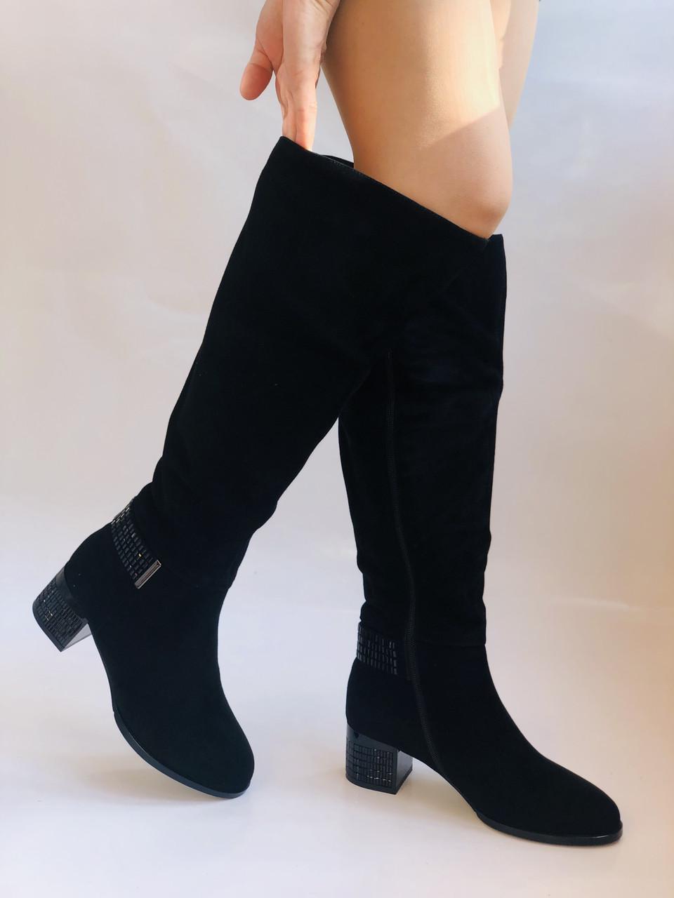 Сапоги женские зимние Polann р. 36 23,5 см Черный (2310)