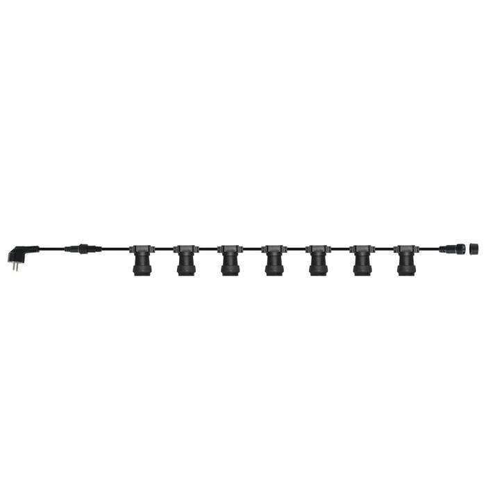 Гірлянда вулична HOROZ ELECTRIC CARNAVAL-F10 IP44 10хЕ27 10 м Чорний (022-002-0010-010)
