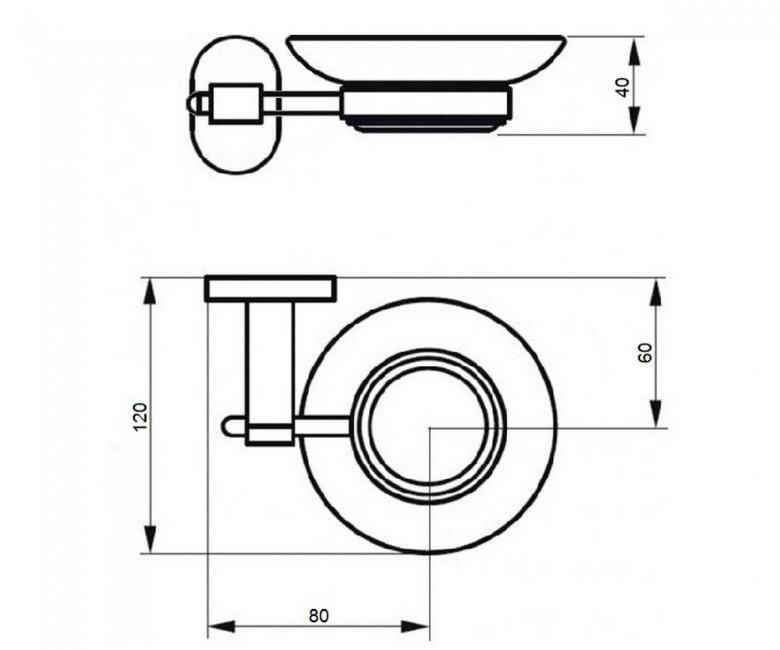 Мильниця настінна Q-TAP LIBERTY QTLIBORO1159 Зелений (34169) - фото 2