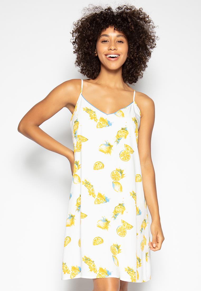 Рубашка ночная CYBERJAMMIES Phoebe 4818 р. 10/S Молочный с лимонным принтом (5051877334649) - фото 2 Рубашка ночная CYBERJAMMIES Phoebe 4818 р. 10/S Молочный с лимонным принтом (5051877334649) - фото 2