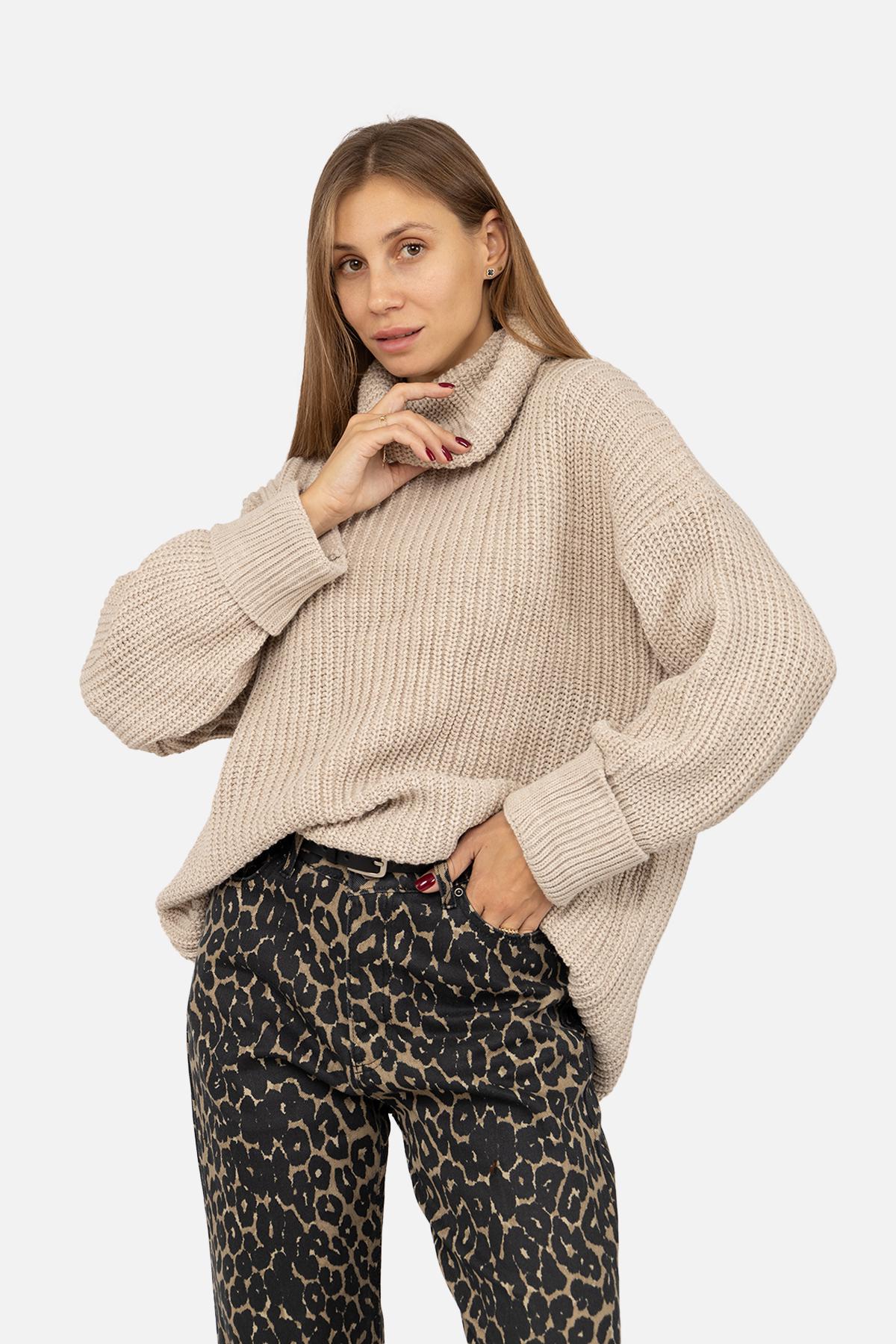 Светр жіночий ЦБ-00262556 р. 46 Молочний (SKT001027138) - фото 2