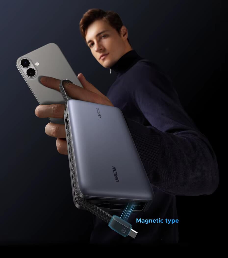 Повербанк UGREEN PB550 20000 mAh PD3.0 65W 67 Вт Grey (55996) - фото 12 Повербанк UGREEN PB550 20000 mAh PD3.0 65W 67 Вт Grey (55996) - фото 12