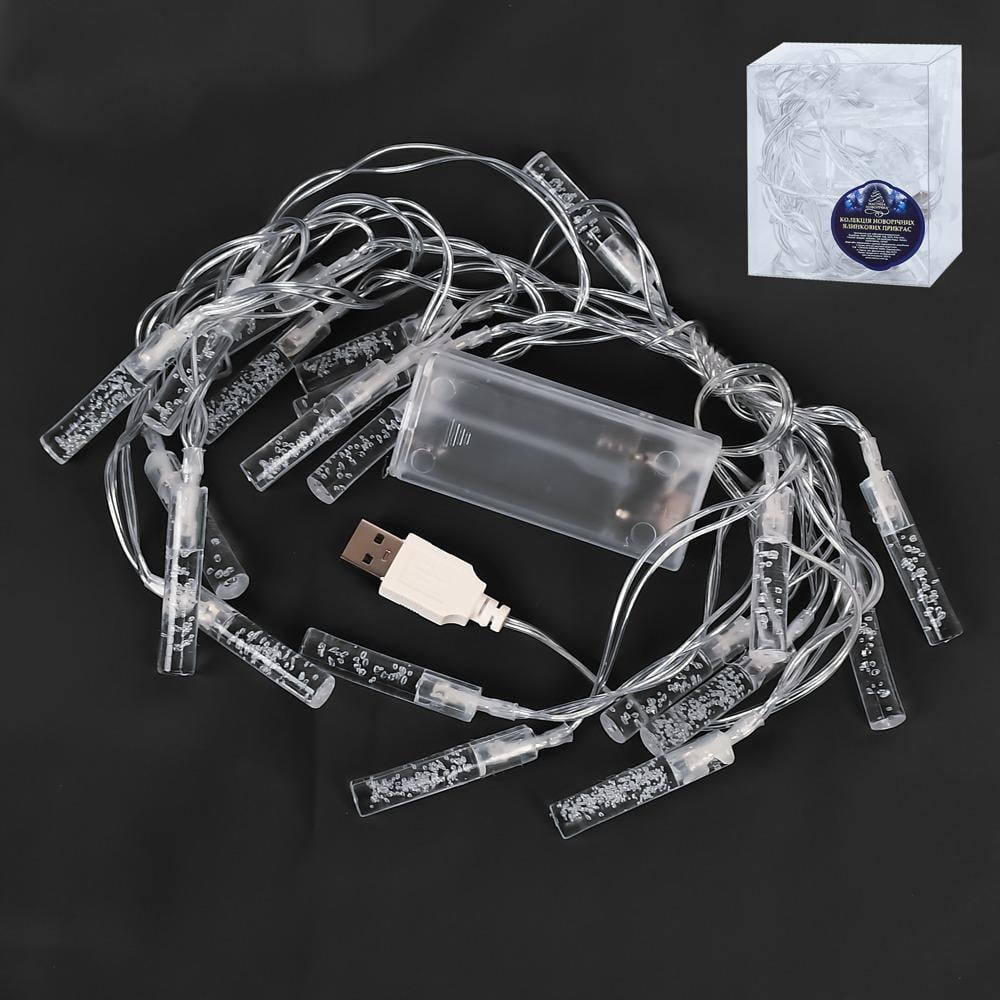 Гирлянда светодиодная Firefly 3 м 20 led 2AA+USB (R95884-C) Гирлянда светодиодная Firefly 3 м 20 led 2AA+USB (R95884-C)