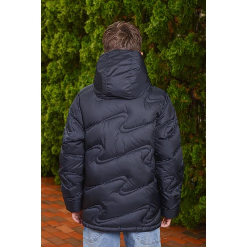 Пуховик детский зимний Волна лебединый пух 134 см Синий (2713554339) - фото 2 Пуховик детский зимний Волна лебединый пух 134 см Синий (2713554339) - фото 2