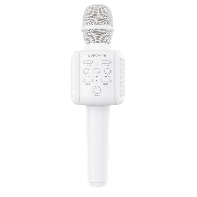 Караоке микрофон портативный Borofone Rhyme BF1 1200 mAh 5W Белый (8577a5de) Караоке микрофон портативный Borofone Rhyme BF1 1200 mAh 5W Белый (8577a5de)