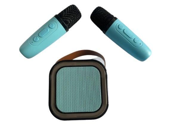 Акустическая система K12 Bluetooth 2 микрофона для караоке