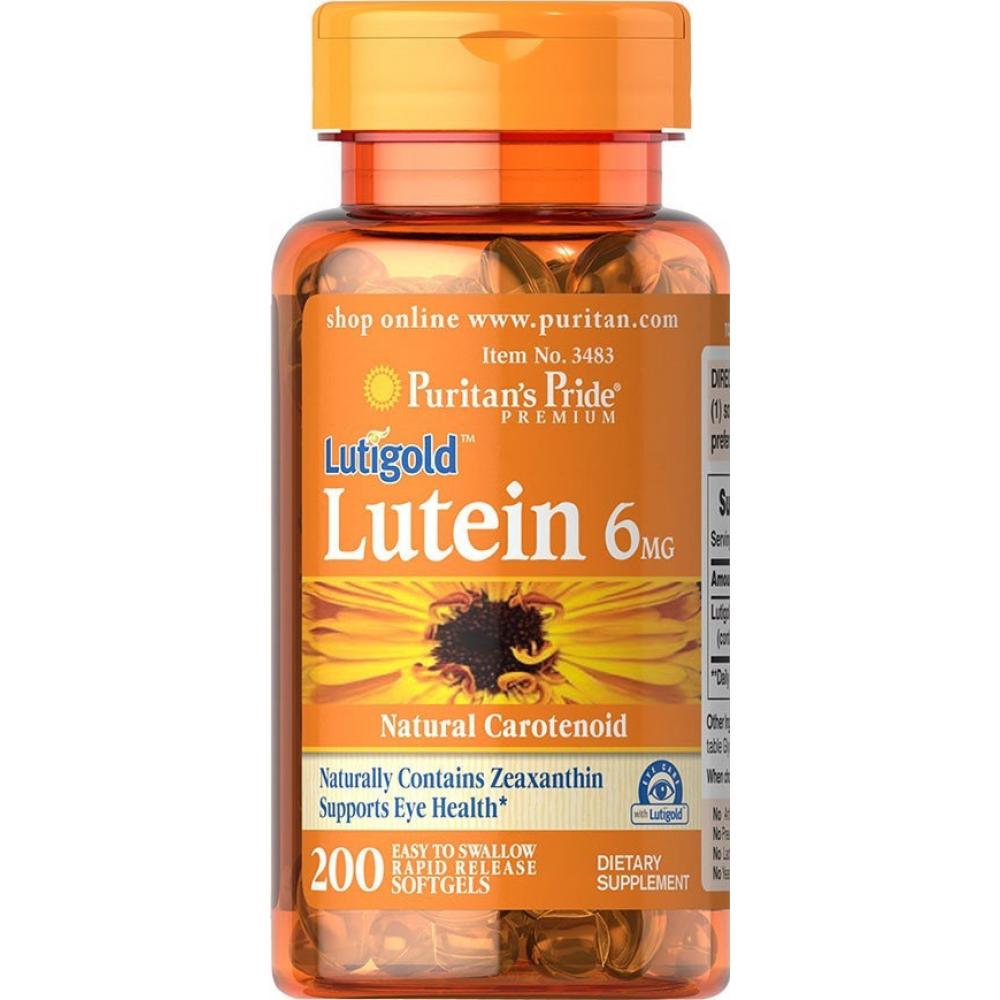 Натуральная добавка Lutein 6 mg with Zeaxanthin 100 Softgels (100-98-9628856-20)
