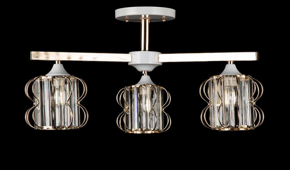 Люстра с плафонами Ray L9762A/3 FG/WHI (IR006389)