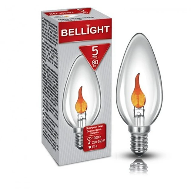 Лампа накаливания Bellight декоративное пламя BF35 CL 240V 3W E14 (2642501746) Лампа накаливания Bellight декоративное пламя BF35 CL 240V 3W E14 (2642501746)