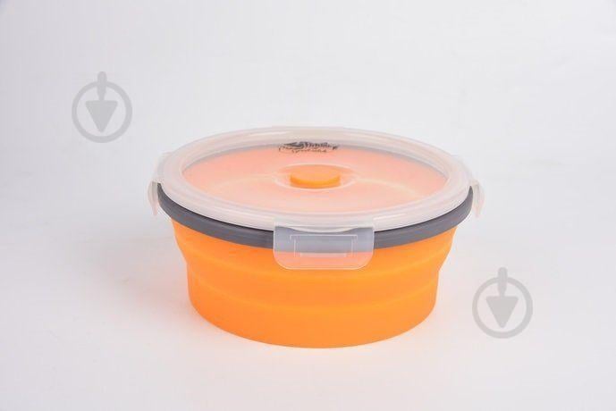 Ланч бокс контейнер з кришкою клямкою Tramp TRC-087 Orange 800 мл - фото 2