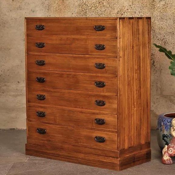 Комод тансу из дерева Лейтер Охра (КТУ-004304)