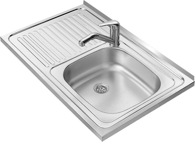 Мойка кухонная накладная KROMEVYE N119 R матовая