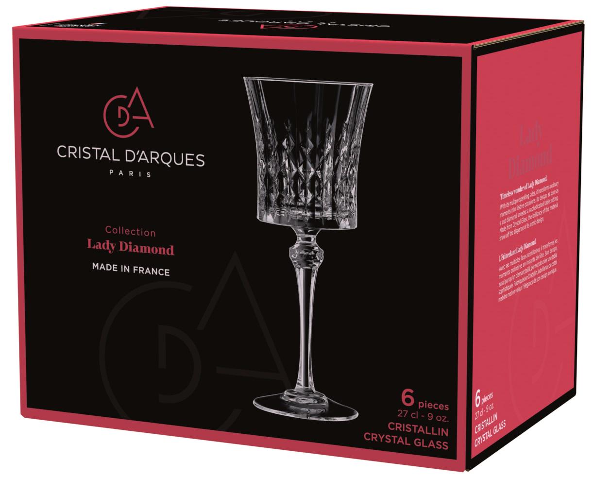 Набір келихів CD'A LADY DIAMOND 6 шт. 270 мл (UG-L9743) - фото 6