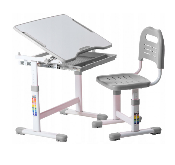 Набір шкільна парта і стілець з регулюванням висоти Fundesk Sole Grey Сірий - фото 4 Набір шкільна парта і стілець з регулюванням висоти Fundesk Sole Grey Сірий - фото 4