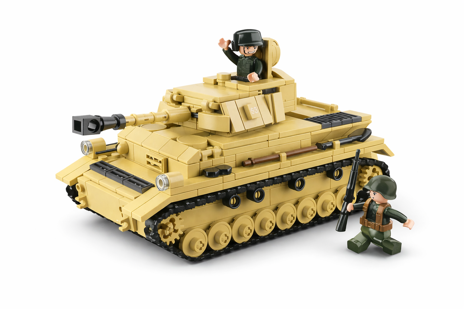 Конструктор Sluban M38-B0693 Танк Панцер IV/САУ Насхорн 2в1 WWII 543 дет. (2255204682)