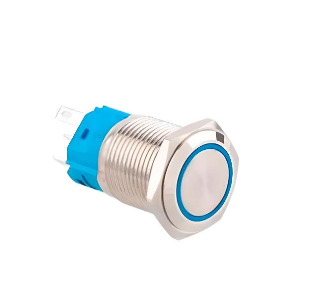 Кнопка универсальная 16K-P11D поворотная 5 pin 12-24V 16 мм Синий (7000006442)