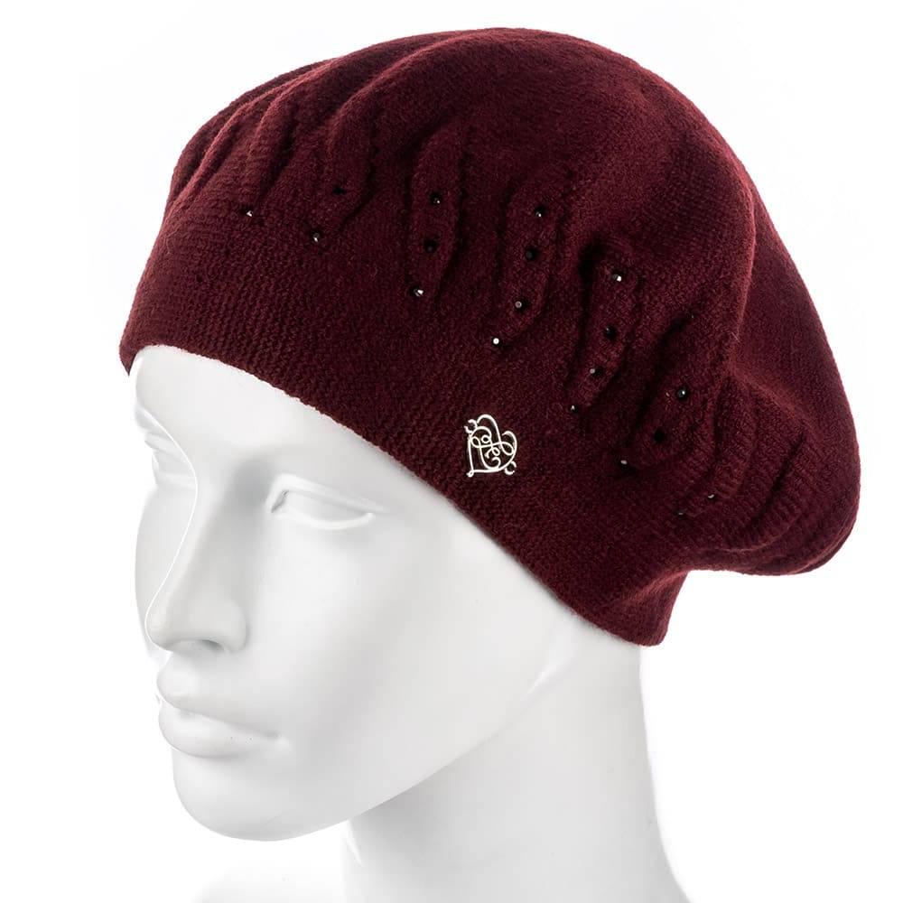 Берет жіночий Zolly ZH189 подвійний Бордовий