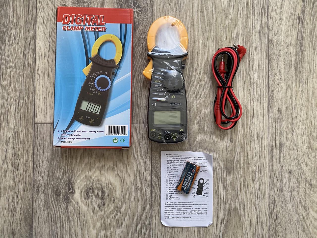 Мультиметр цифровий Digital EL-3266 Е струмові кліщі (2430219207)