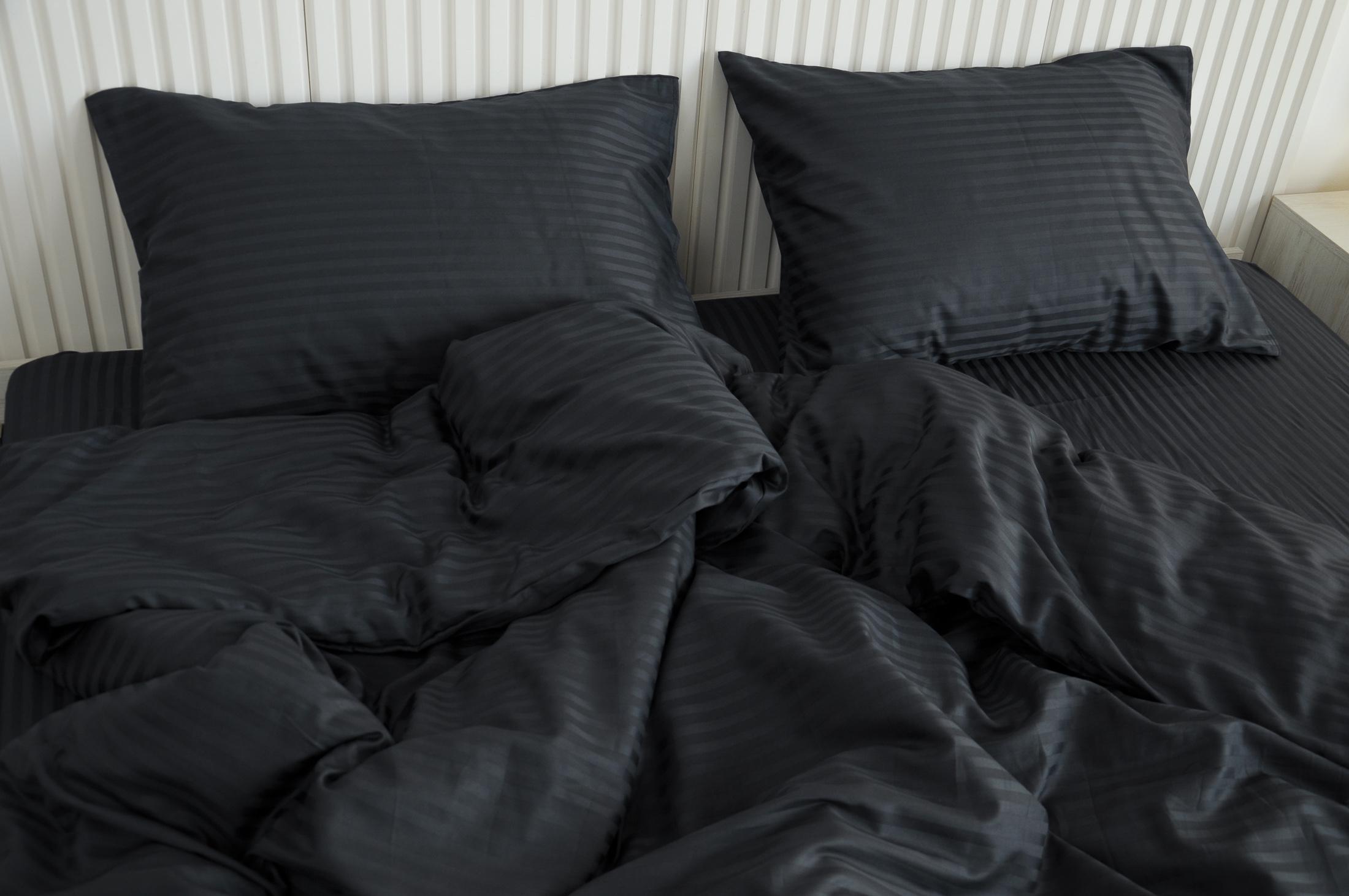 Комплект постельного белья евро Amore 4007Dblack страйп-сатин Черный (KPB-Ae-ST240Lux-4007Dblack70x70_) - фото 5 Комплект постельного белья евро Amore 4007Dblack страйп-сатин Черный (KPB-Ae-ST240Lux-4007Dblack70x70_) - фото 5