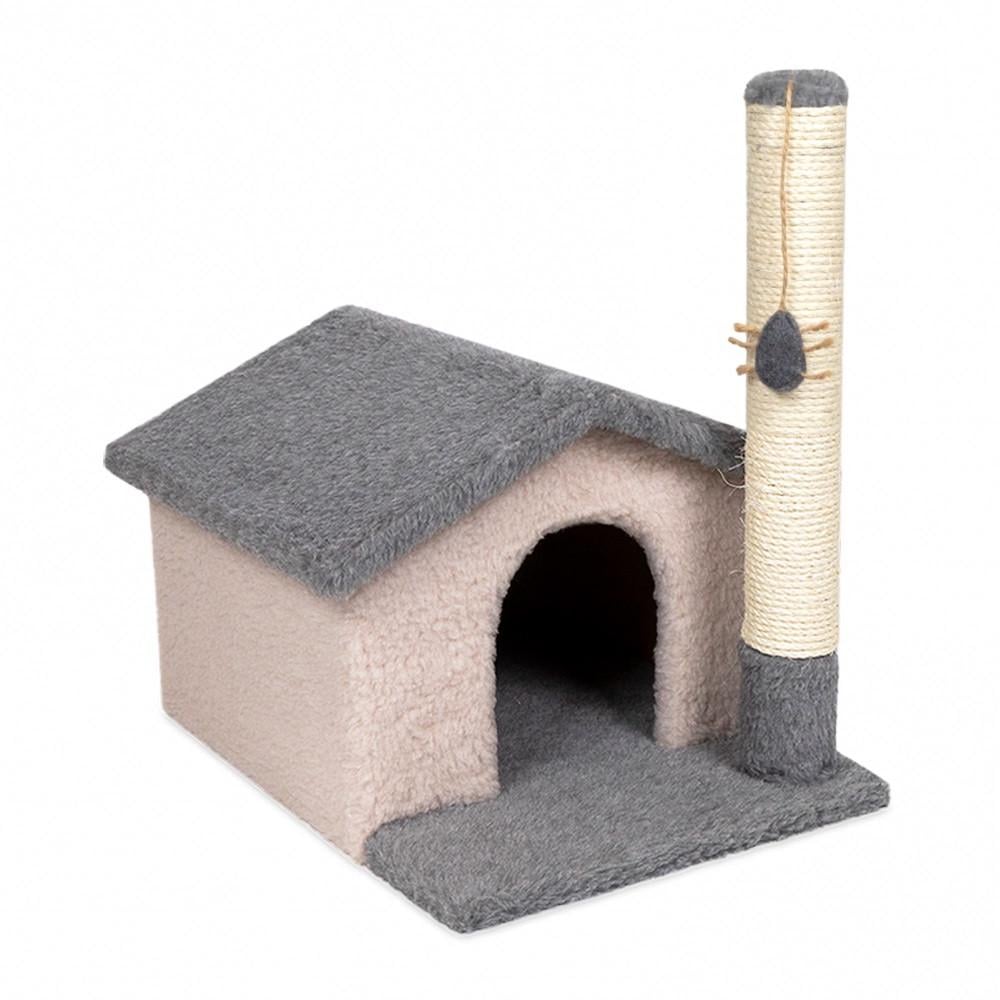 Когтеточка Природа Шале 38x50x53 см Серо-бежевый (PR243474)