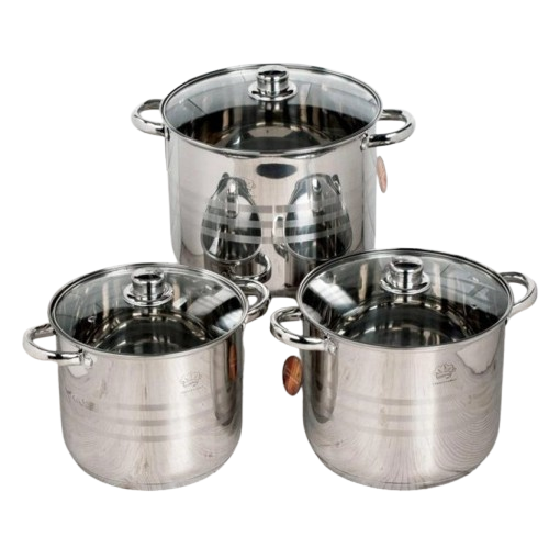 Набір каструль з кришками German Family GF-2038 нержавіюча сталь 6 пр. (GF-2038) Набір каструль з кришками German Family GF-2038 нержавіюча сталь 6 пр. (GF-2038)