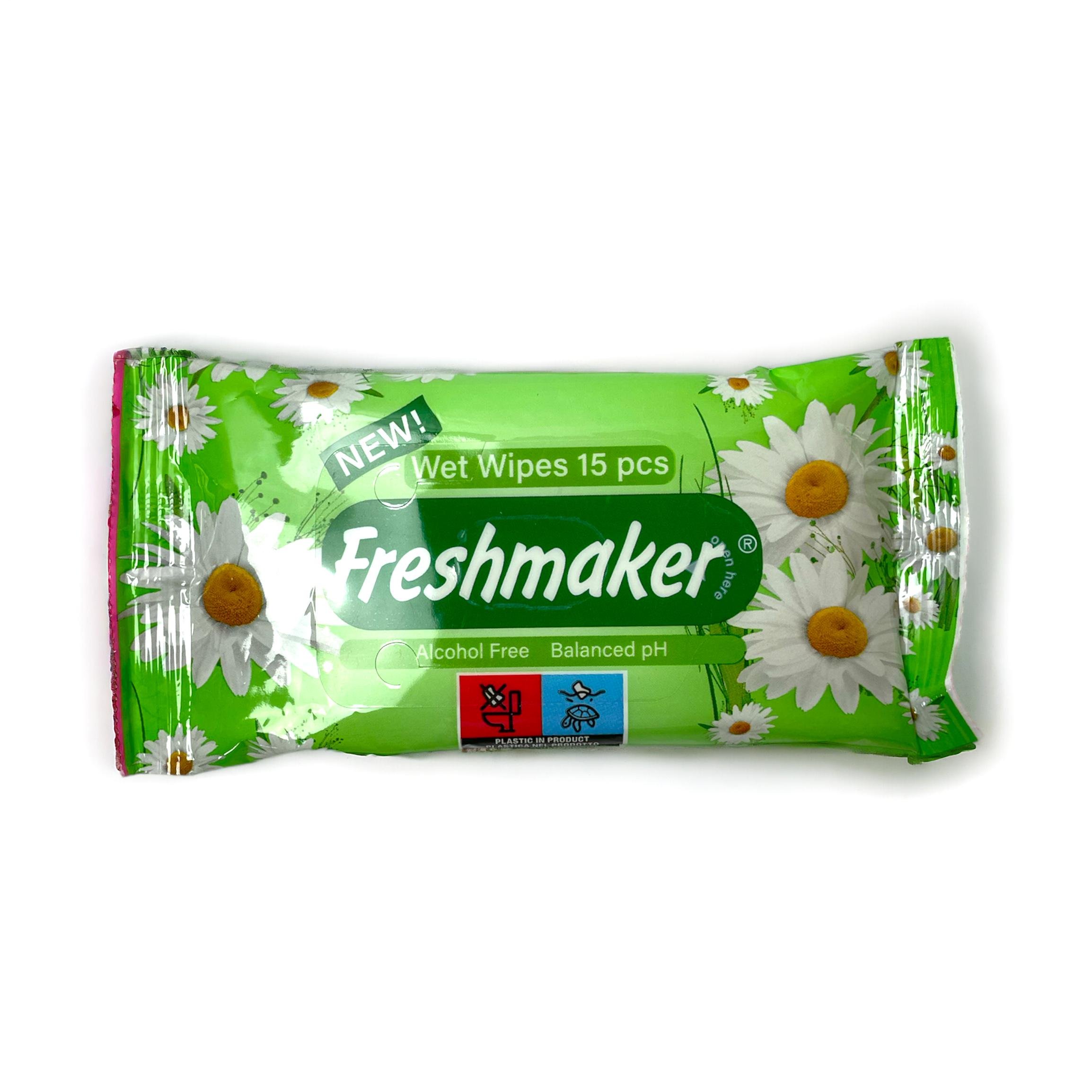 Салфетки влажные Freshmaker FLOWER 15 шт.