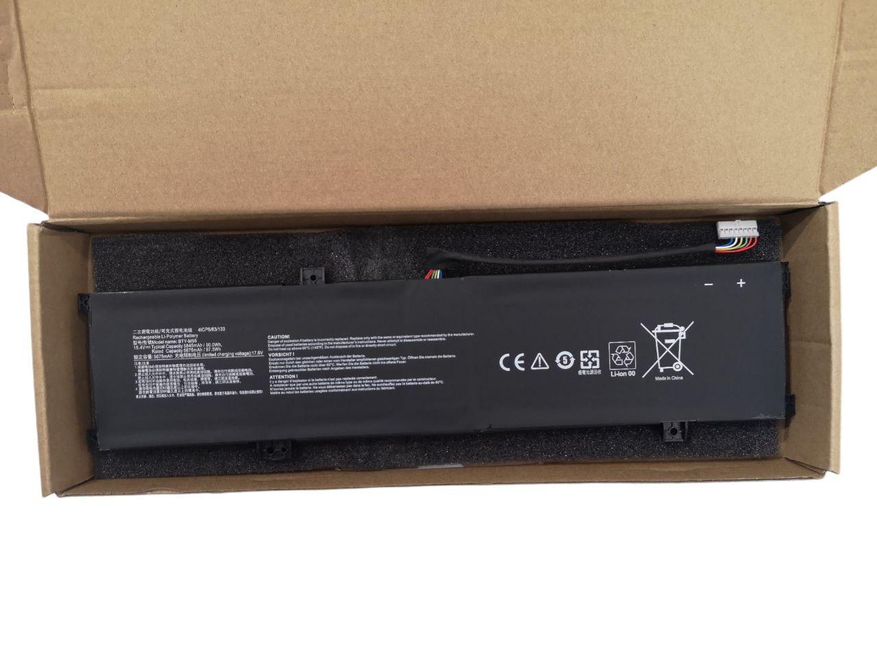 Акумулятор для MSI Alpha 15 B5EX/A3DDK/B5EEK/A4DEK/GL66/12UGK/BTY-M55 5845 mAh 90Wh (22880813)