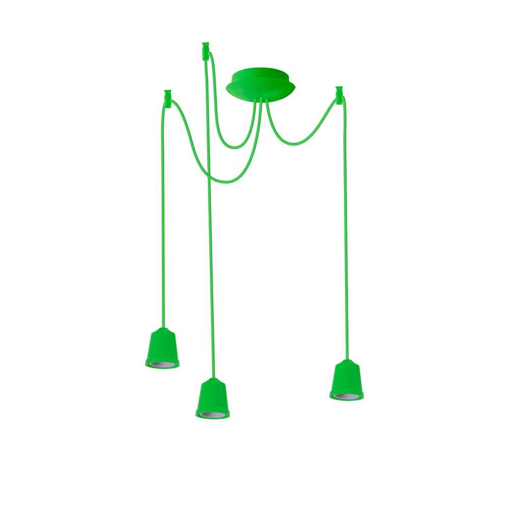 Підвісний світильник ERKA 323 стельовий 3xЕ27 2 м Салатовий (27550727)