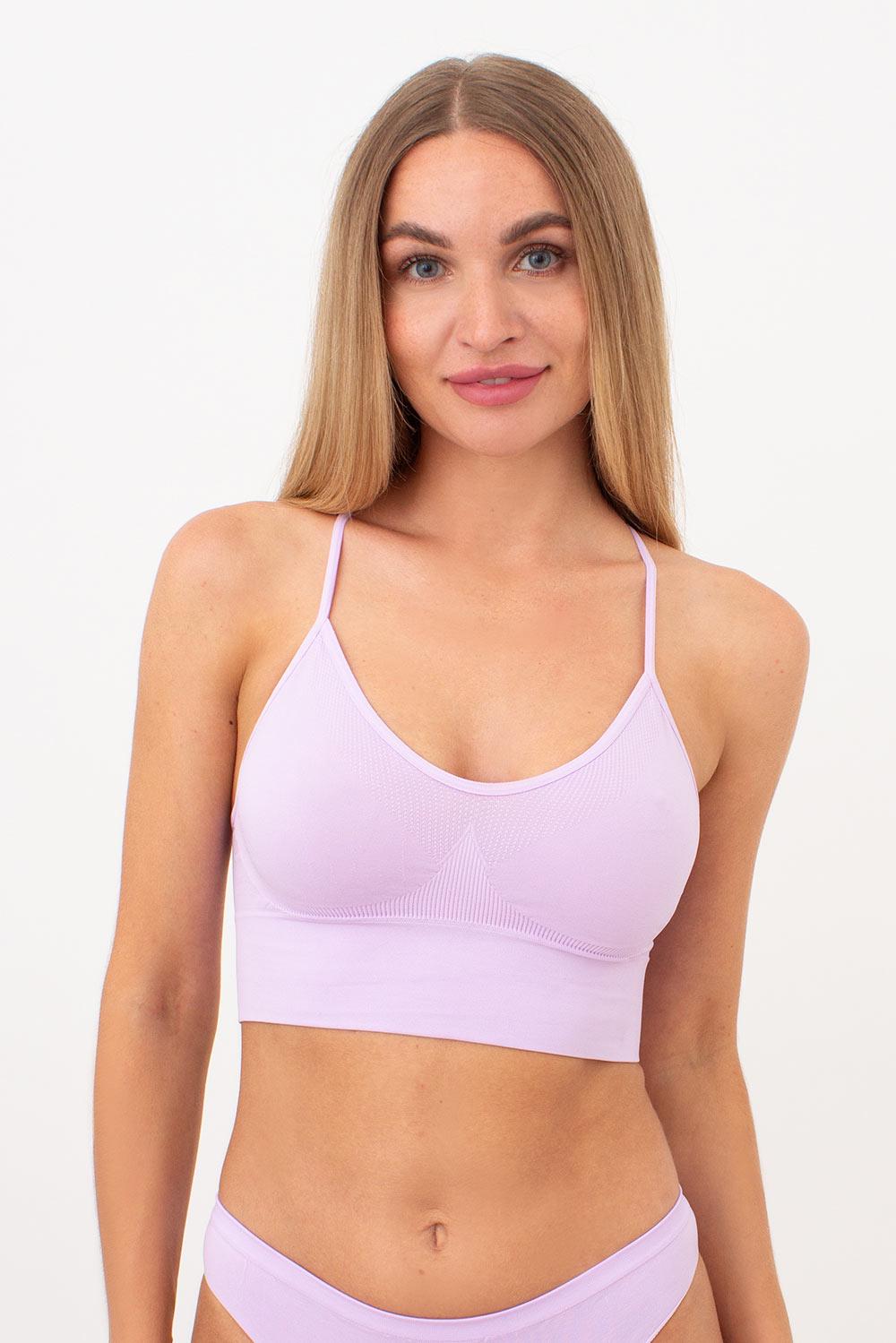 Топ жіночий Giulia FLEX TOP із мікрофібри безшовний L/XL Violet-orchid bloom (4823116930155)