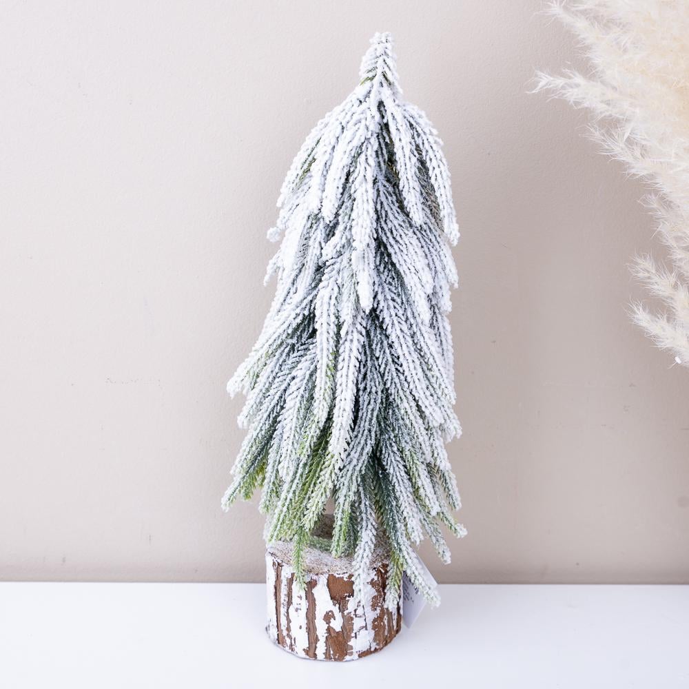 Елка в снегу декоративная на пеньке (6005-2) Елка в снегу декоративная на пеньке (6005-2)