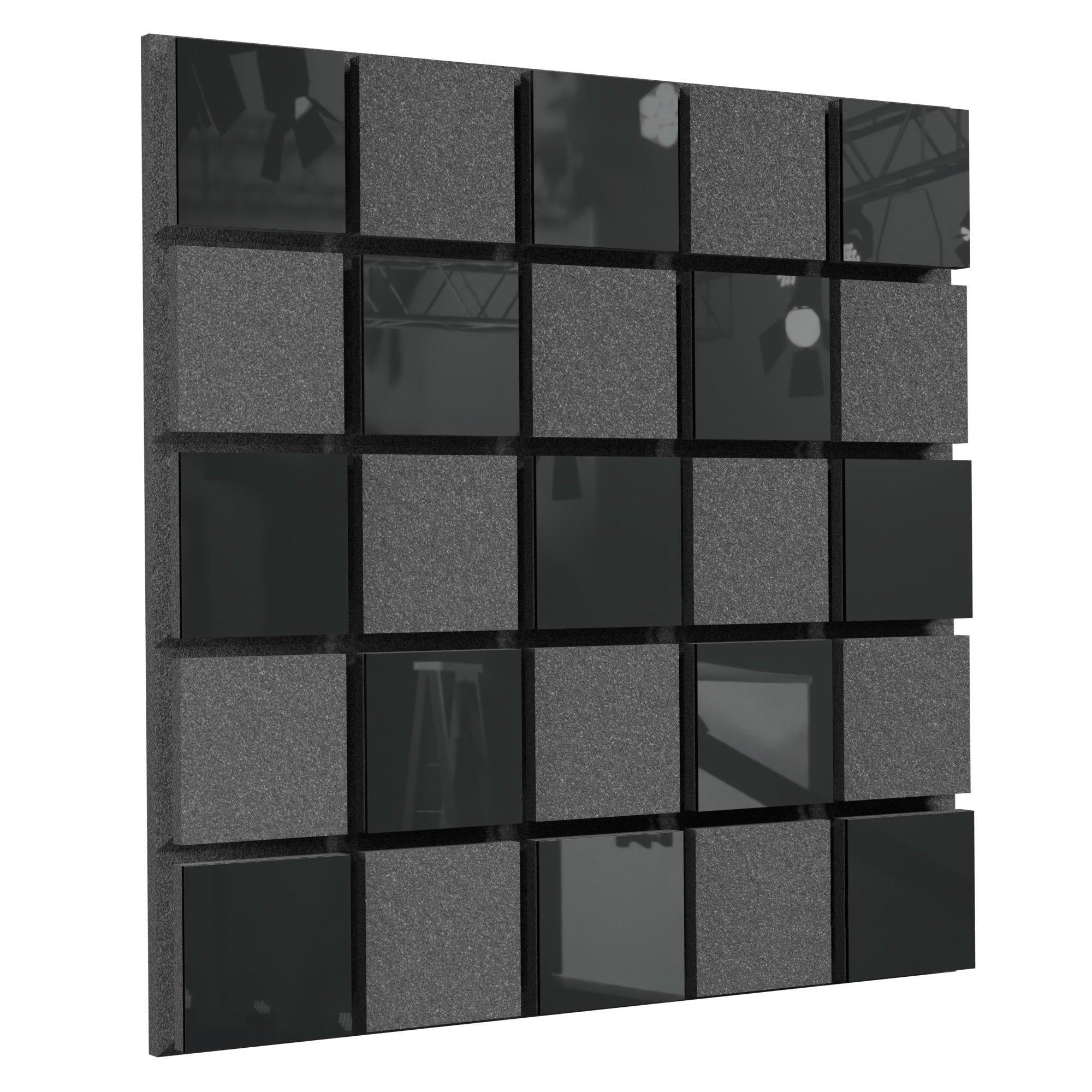 Акустична панель Ecosound Tetras Acoustic Plastic 50х50 см 33 мм Чорний (1324)