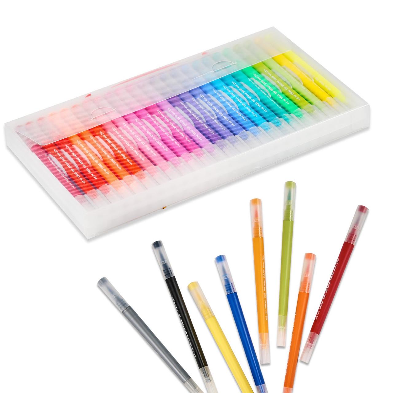 ᐉ Маркеры для рисования и скетчинга Brush Markers Pens 48 шт. на водной ...