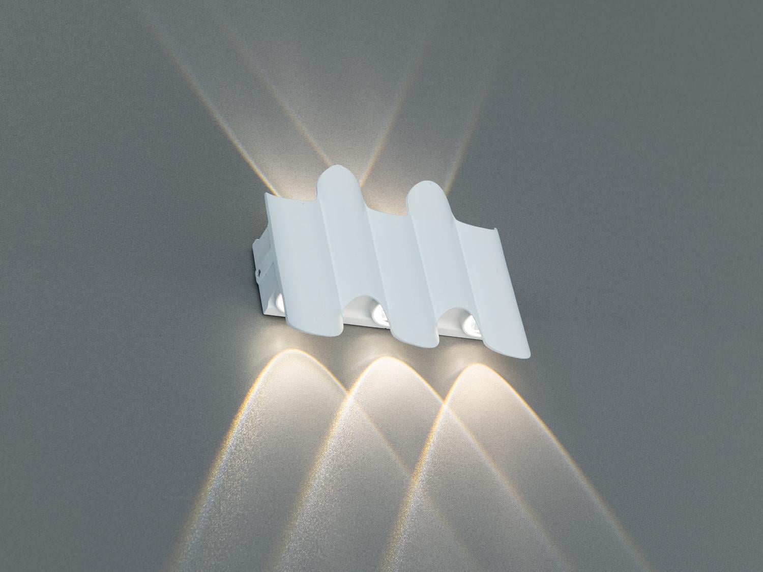 Светильник фасадный LED волнистый 5 лучей 5 Вт Белый (0224/5WH)