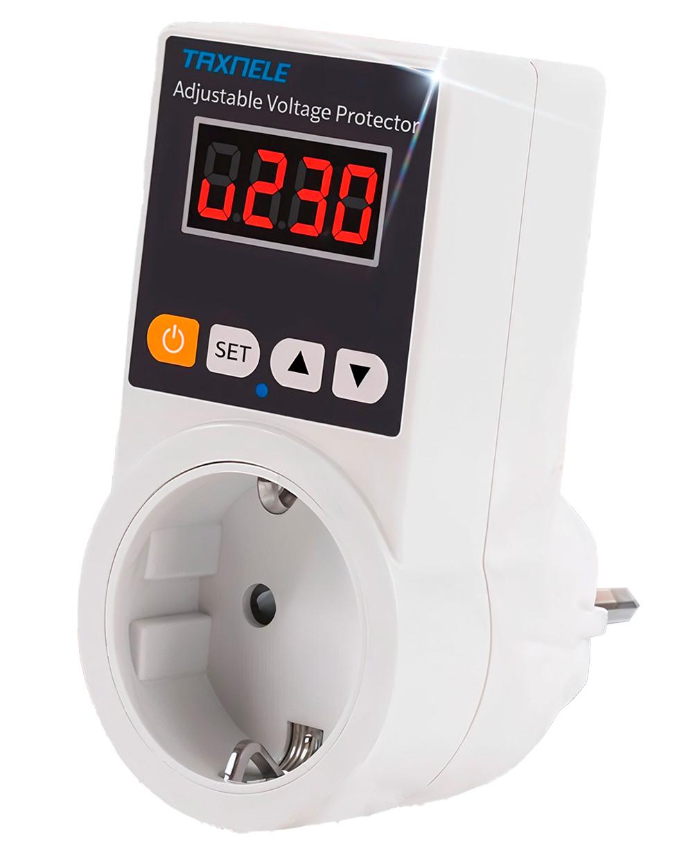 Реле напряжения BRS в розетку с дисплеем 16А 220V White (31480861)