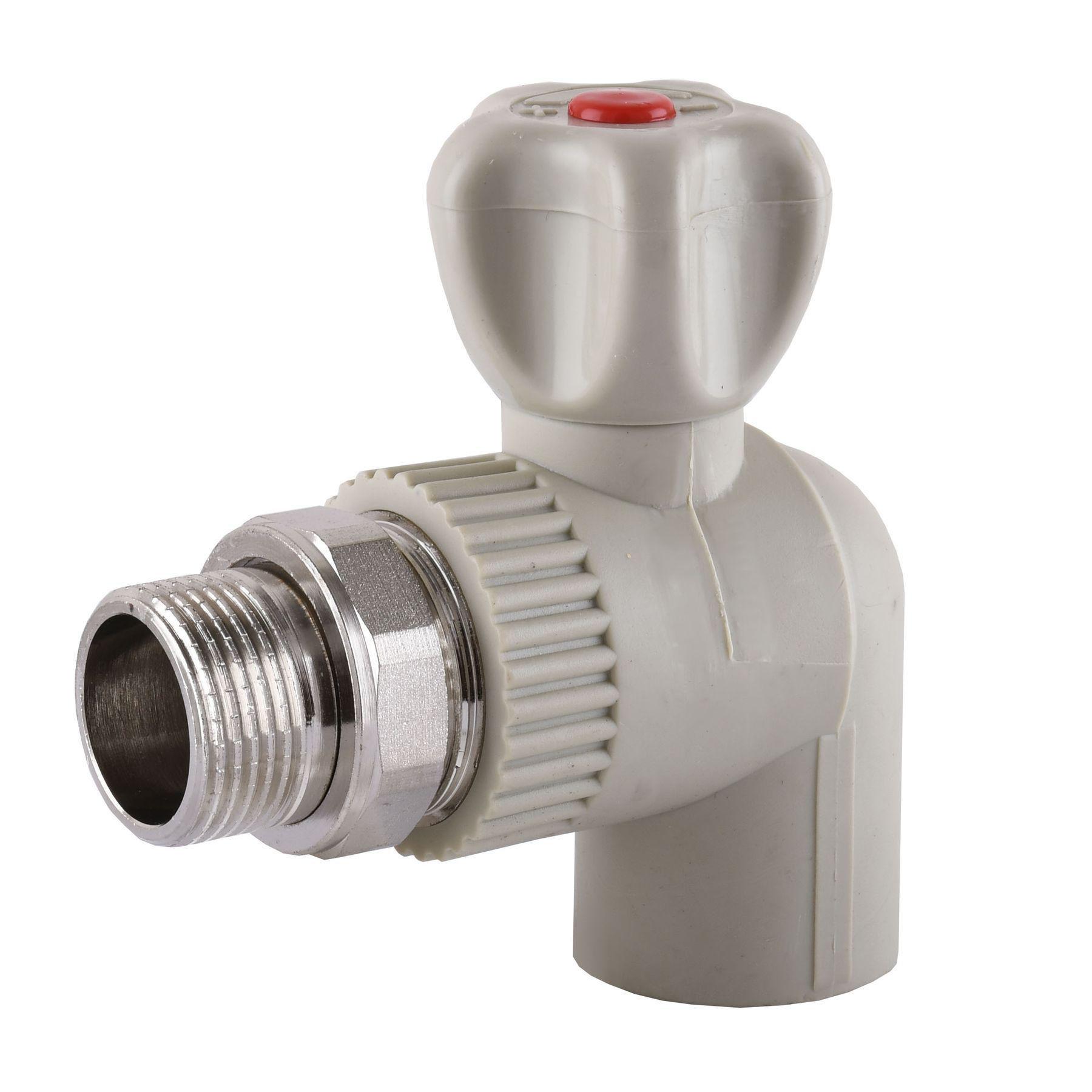 Кран радиаторный угловой Vsplast PPR d 20 мм x 1/2" (000003467)