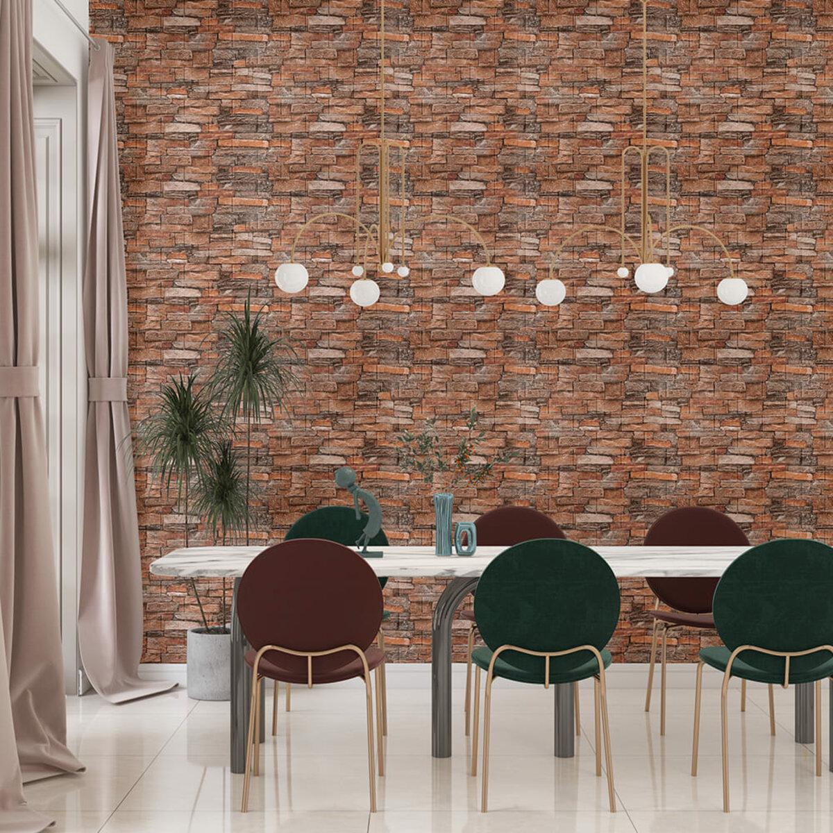 3D-панель декоративна самоклеюча під камінь полум'я 700x770x4 мм (BPN4-058) - фото 2 3D-панель декоративна самоклеюча під камінь полум'я 700x770x4 мм (BPN4-058) - фото 2