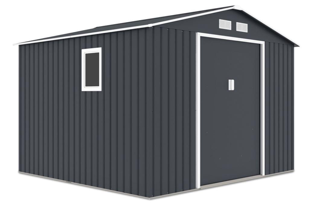 Металлический садовый сарай Hudson 9x8 CG Серый