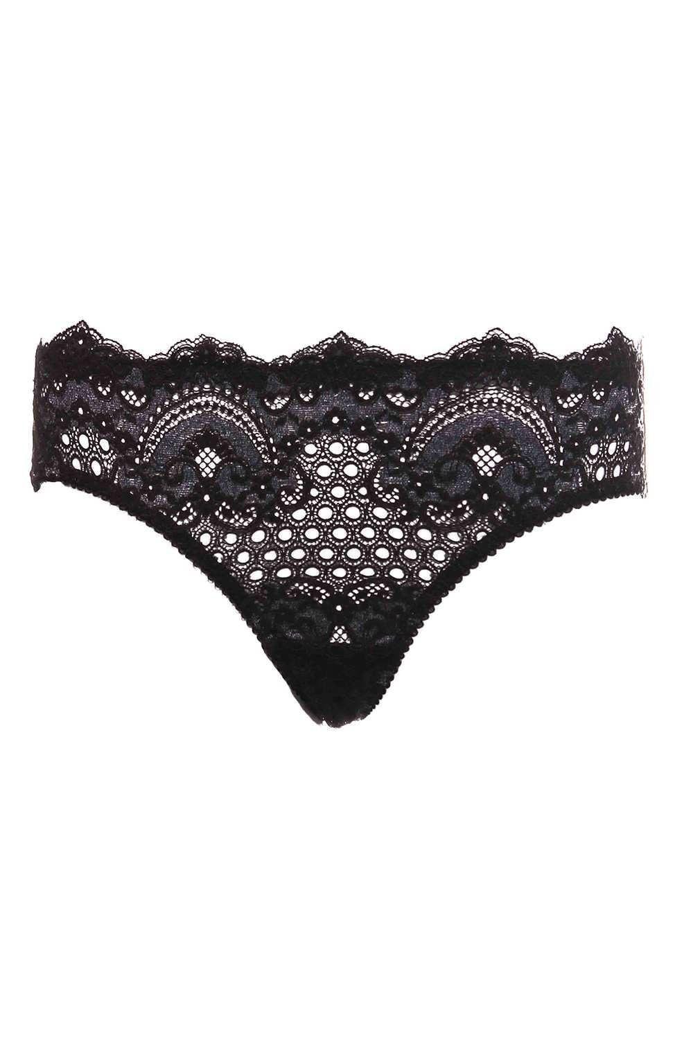 Стрінги V.I.P.A XS Чорний/Сірий (2119)