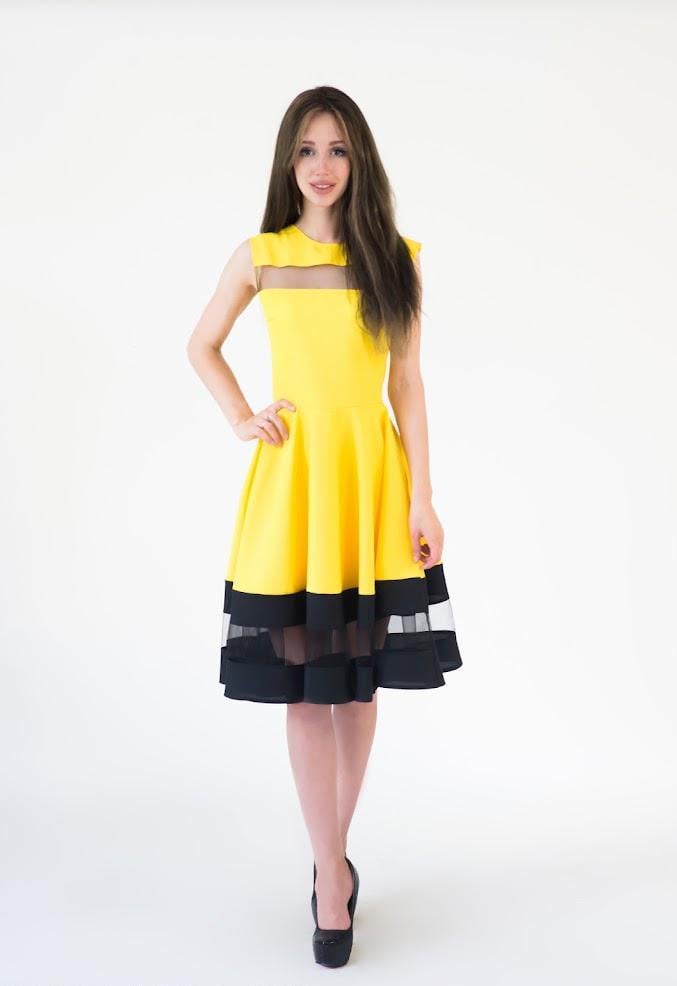 Платье Podium Stefani 21331-YELLOW L Желтый