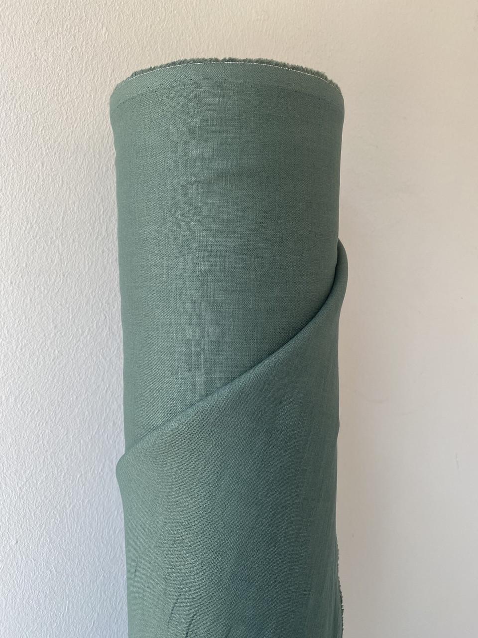 Ткань рубашечно-платьевая LINEN PLUS 100% лен 143 см 551/547 Изумрудный - фото 6 Ткань рубашечно-платьевая LINEN PLUS 100% лен 143 см 551/547 Изумрудный - фото 6