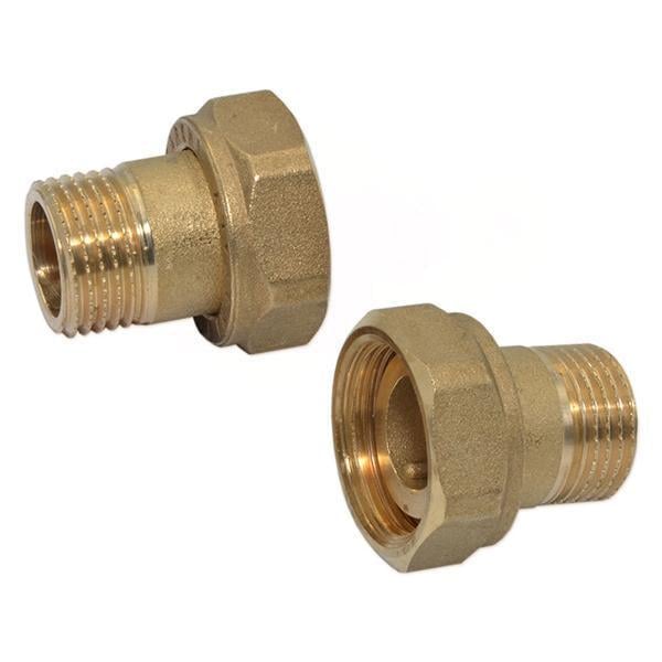 Штуцер-адаптер латунный Pattoni 3/8" x 1/2" пара (F622R001)