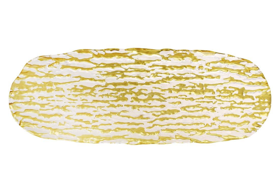 Блюдо сервировочное стеклянное 18x49x1 см (992-551)